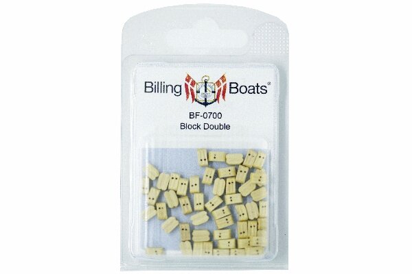Wooden Block, Double 7mm (50)